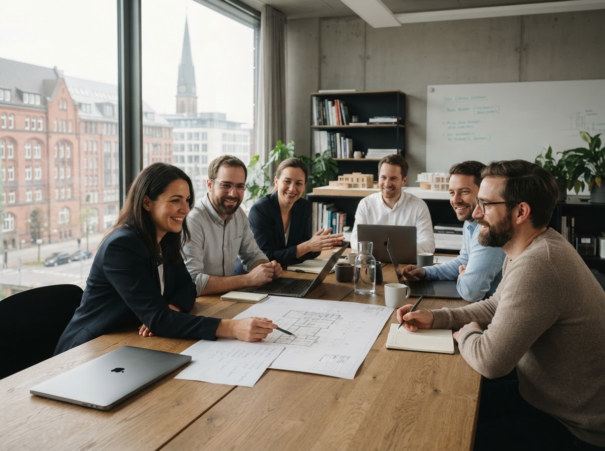 Klärwexor Team bei der Auswertung von Marktdaten